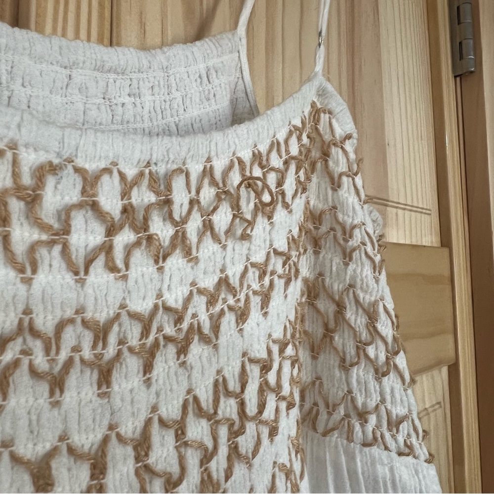 Zara Combination Tiered Midi Dress L BROWN / WHITE
REF. 7521/335 - Picture 8 of 9